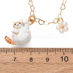 Collares con colgante en forma de gato&nbsp;SA-G068-01G-02
