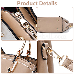 Diy pu leder geflochtene damen crossbody handtasche herstellung kits&nbsp;DIY-WH0349-210A