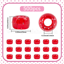 500 шт. прозрачные пластиковые бусины&nbsp;KY-SP0001-54E