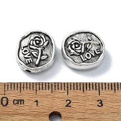 Сплавочные овальные бусины тибетского стиля &nbsp;TIBEB-F065-03AS