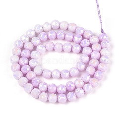 Антикоррозийные гальванические стеклянные бусины&nbsp;X-GLAA-N010-6mm-04