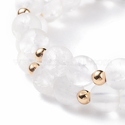 Set di bracciali elastici con perline rotonde in vetro stile 2 pz 2&nbsp;BJEW-JB08106-03