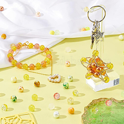 24 цветной искусственный жемчуг и кракле&nbsp;GLAA-PH0002-89A