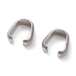 201 Stainless Steel Quick Link Connectors, Stainless Steel Color, 13x11.5x3mm, Inner Diameter: 10x8.5mm