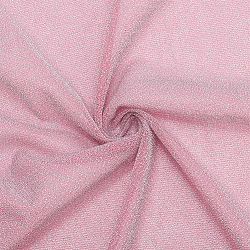 Tessuto elasticizzato in poliestere spandex, per artigianato e abbigliamento natalizi fai da te, rosa intenso, 200x150x0.04cm