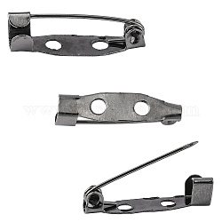 Accessori di spilla di ferro, indietro pin bar, canna di fucile, 20 mm di lunghezza, 5 mm di larghezza, 5 mm di spessore, foro : about 2mm