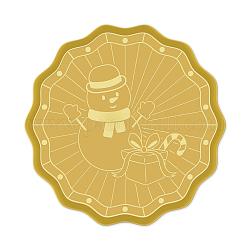 Adesivi autoadesivi in lamina d'oro in rilievo, adesivo decorazione medaglia, oro, 5x5cm