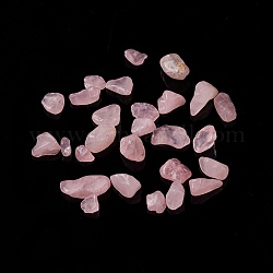 Natural Rose Quartz Chip Beads, No Hole/Undrilled, 5~10.5x5~7x2~4mm