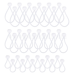 Ball Bungee, Tie Down Cords, for Tarp, Canopy Shelter, Wall Pipe, White, 36pcs/set