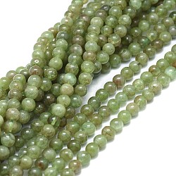 Chapelets de perles en apatite naturelle, ronde, 4mm, Trou: 0.7mm, Environ 93 pcs/chapelet, 15.75 pouce (40 cm)