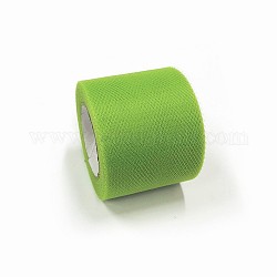 Деко сетчатые ленты, тюль ткань, Тюль-рулонная ткань для юбки, желто-зеленый, 2 дюйм (5 см), о 25yards / рулон (22.86 м / рулон)