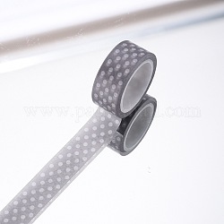 DIYスクラップブック装飾紙テープ  マスキングテープ  スポット  ブラック  15mm  5m /ロール（5.46ヤード/ロール）