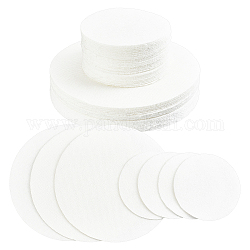Benecreat 50шт 2 стиля поделки из керамического волокна, плоско-круглые, белые, 67~117x1 мм, 50 шт / комплект