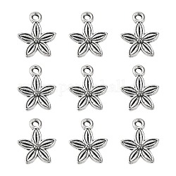 Tibetan Style Alloy Pendants, Lead Free, Cadmium Free and Nickel Free, Antique Silver, 13.5x10.5x3mm, Hole: 1.5mm