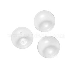 Handgemachten durchgebrannten Glaskugel-Perlen, Runde, Transparent, 16 mm, Bohrung: 5 mm