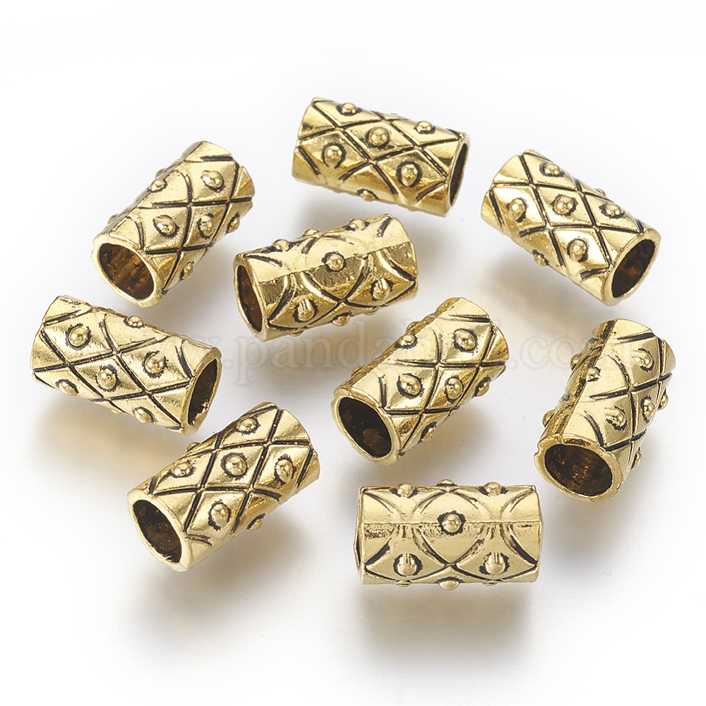 50pcs Antique Golden Tibetan Style Wing With Heart Beads Spacer - Alloy, 20mm - For Jewelry Making
