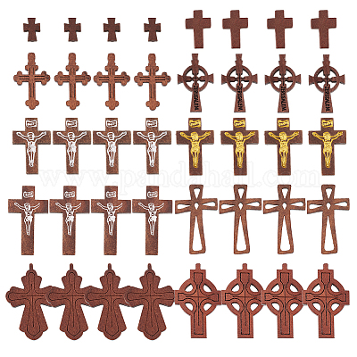 Shop arricraft 100 Pcs Wooden Cross Charms for Jewelry Making - PandaHall  Selected