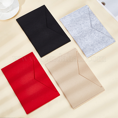 Shop WADORN 3Pcs 3 Style Wool Felt Envelope Purse Insert Organizer for  Jewelry Making - PandaHall Selected