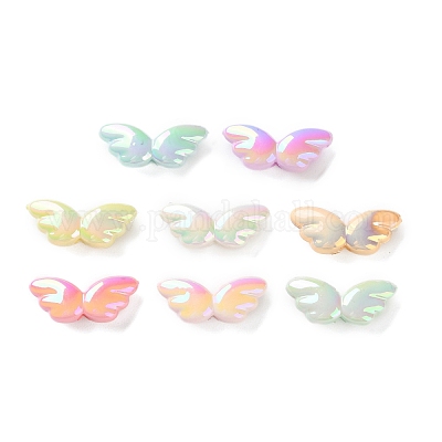 Perles acryliques opaques plaquées UV&nbsp;PACR-D288-19-1