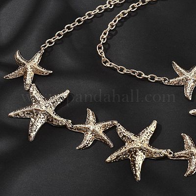 Ремни из сплава с морской звездой для женщин&nbsp;LS-NJEW-B120-02-1