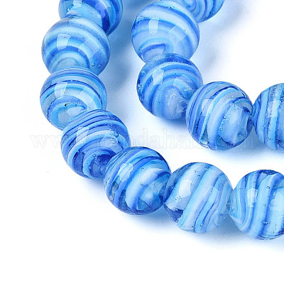 Бусы лэмпворк ручной работы&nbsp;LAMP-T023-30C-1