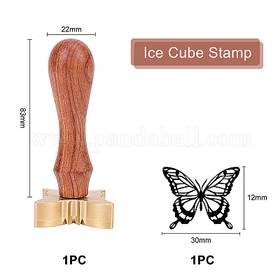 Shop OLYCRAFT Custom Ice Stamp 1.2 Personalized Wooden Seal Stamp Wax Seal Stamp  Ice Branding Stamp with Removable Brass Head and Wood Handle for Ink Wax  and Ice Cubes Making DIY Crafting