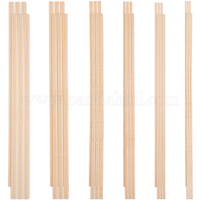 Wholesale OLYCRAFT 36Pcs Dowel Rods Wood Sticks 3mm 4mm 5mm 6mm