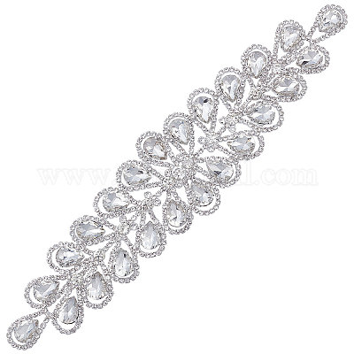 SILVER/CRYSTAL 1/8 INCH RHINESTONE TRIM