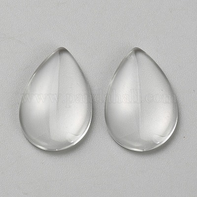Glas cabochons&nbsp;GLAA-WH0038-50-1