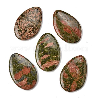 Природные Unakite большие кулоны&nbsp;G-F820-05A-14-1