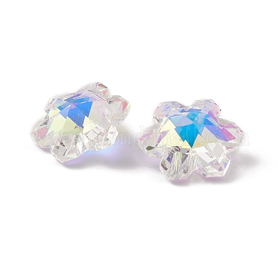 Гальванизировать прозрачные стеклянные подвески GLAA-A008-05C-1