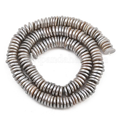 Galvanisierte Muschelperlenstränge&nbsp;BSHE-B009-E01-2x7mm-A-1