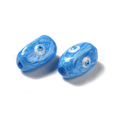 Непрозрачные стеклянные бусы GLAA-E039-01B-1