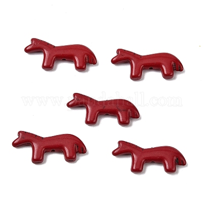 Синтетические бирюзовые бусины&nbsp;G-B158-01D-1