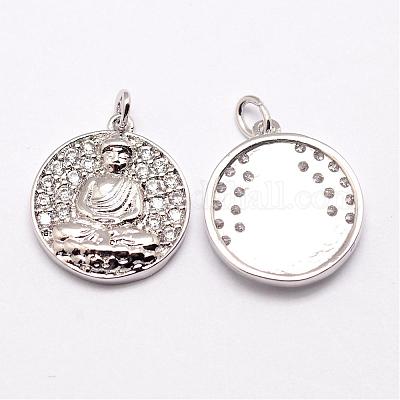 Латунные подвески ZIRC-G022-M-NR-1