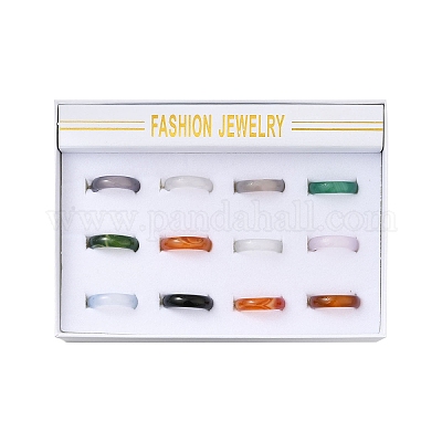 Естественный агат кольца&nbsp;RJEW-S042-04-B-1