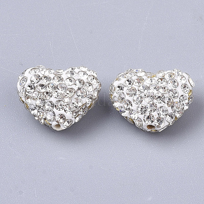 Polymer Ton Strass Perlen&nbsp;X-RB-S055-26A-03-1