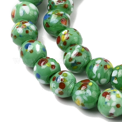 Бусы лэмпворк ручной работы&nbsp;LAMP-H071-01A-09-1