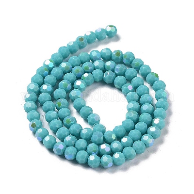 Непрозрачное стекло бисер нитей EGLA-A035-P4mm-L12-1