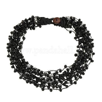 Многослойные ожерелья из стеклянных бусин в богемном стиле для повседневного ношения и в качестве подарка BA8447-3-1