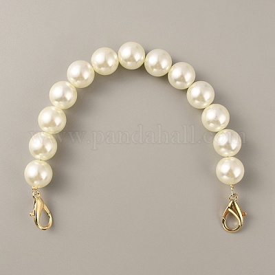 Удлинители ремешка для кошелька с цепочкой из искусственного жемчуга из смолы FIND-WH0143-96B-1