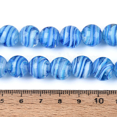 Бусы лэмпворк ручной работы&nbsp;LAMP-T023-30C-1