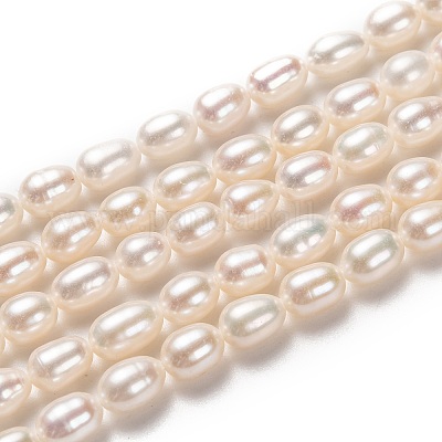 Brins de perles de culture d'eau douce naturelles&nbsp;PEAR-L033-67-01-1