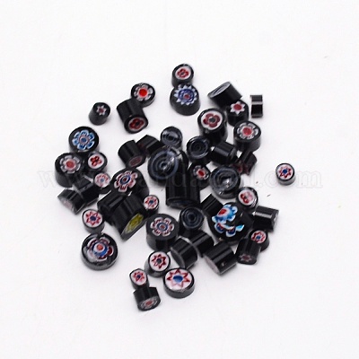 Стеклянные бусины millefoiri LK-WH0001-01B-1