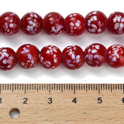 Бусы лэмпворк ручной работы&nbsp;LAMP-H071-01C-04-1