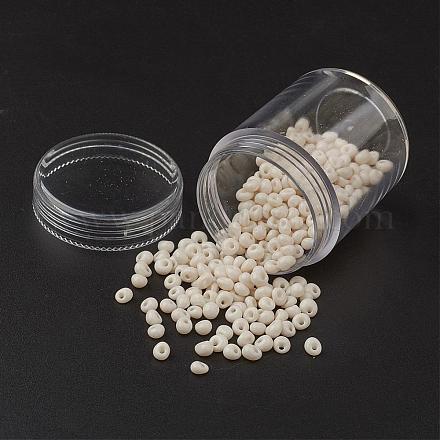 Perles de rocaille de verre opaques SEED-JP0004-A05-1