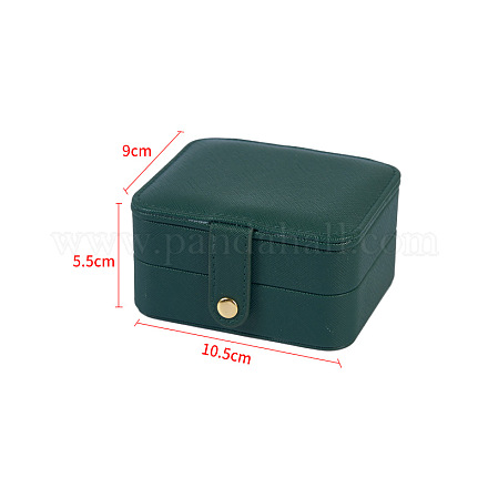 Прямоугольные ящики для хранения ювелирных изделий из искусственной кожи PAAG-PW0003-10A-03-1
