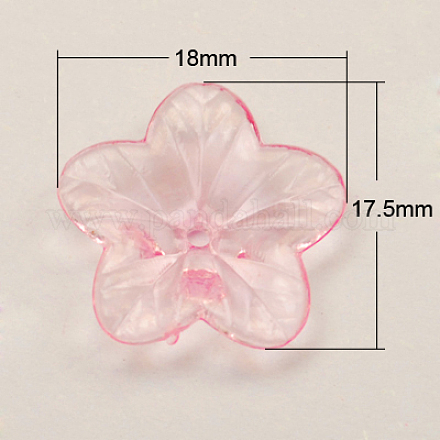 Perles en acrylique transparente X-TACR-514-9-1
