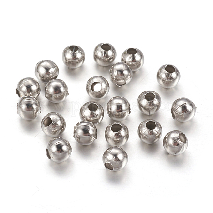 Intercalaire perles en 304 acier inoxydable X-STAS-I020-08-1