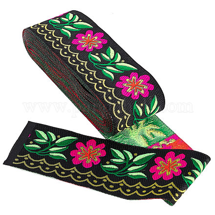 Gorgecraft Embroidery Polyester Ribbons SRIB-GF0001-02E-1